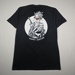 Savage Tacticians "Happy Ending" Geisha Pistol Black T-Shirt | Size Medium